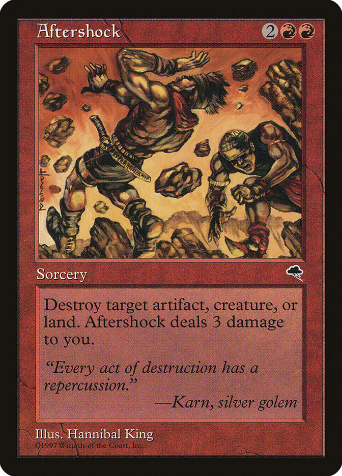 Aftershock – Common Magic: The Gathering card from Tempest (#160)