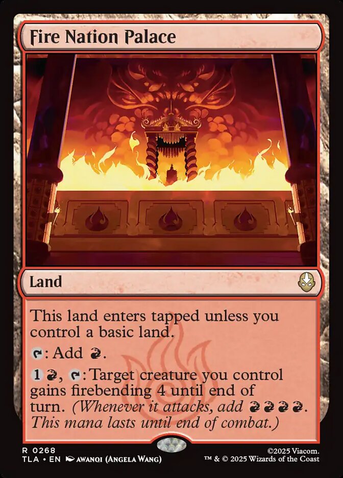 Fire Nation Palace – Rare Magic: The Gathering card from Avatar: The Last Airbender (#268)