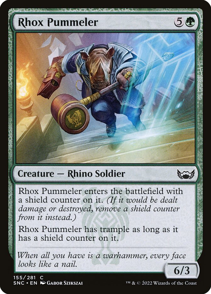 Rhox Pummeler – Common Magic: The Gathering card from Streets of New Capenna (#155)