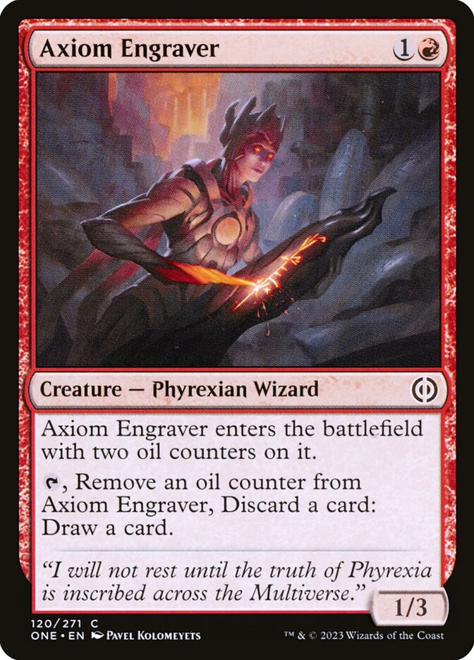 Axiom Engraver – Common Magic: The Gathering card from Phyrexia: All Will Be One (#120)