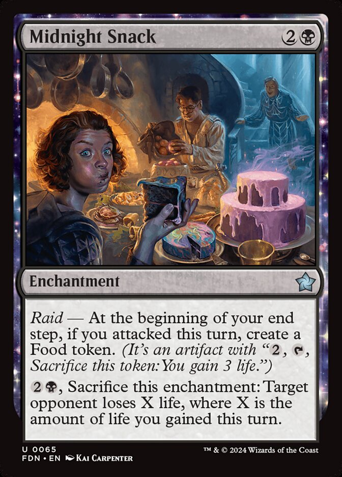 Midnight Snack – Uncommon Magic: The Gathering card from Foundations (#65)