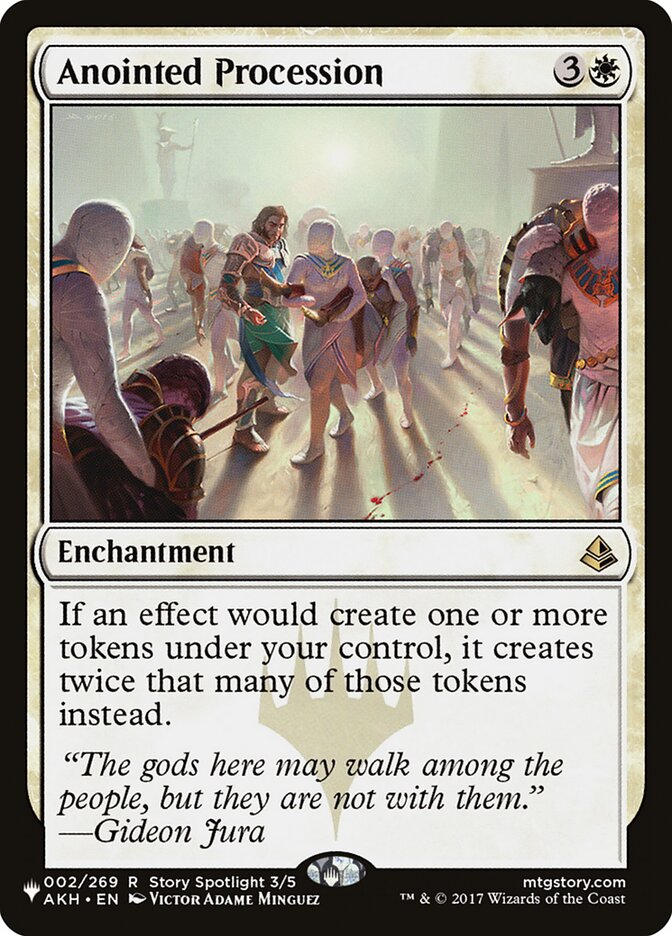 Anointed Procession – Rare Magic: The Gathering card from The List (#AKH-2)