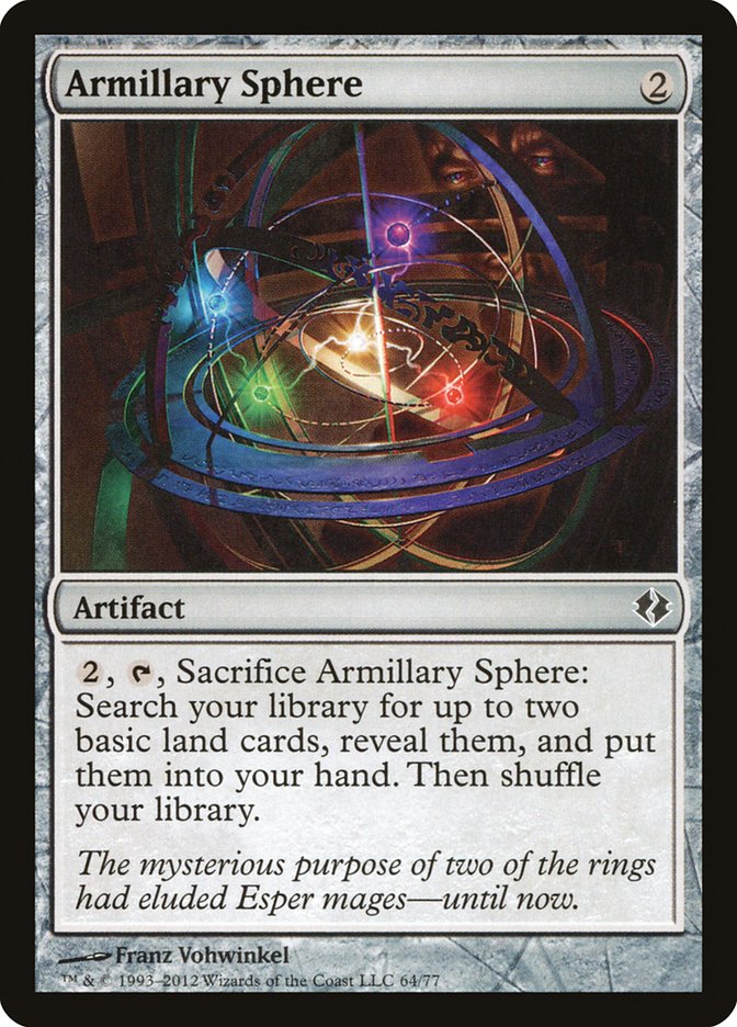 Armillary Sphere – Common Magic: The Gathering card from Duel Decks: Venser vs. Koth (#64)