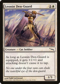 Leonin Den-Guard – Common Magic: The Gathering card from Mirrodin (#9)