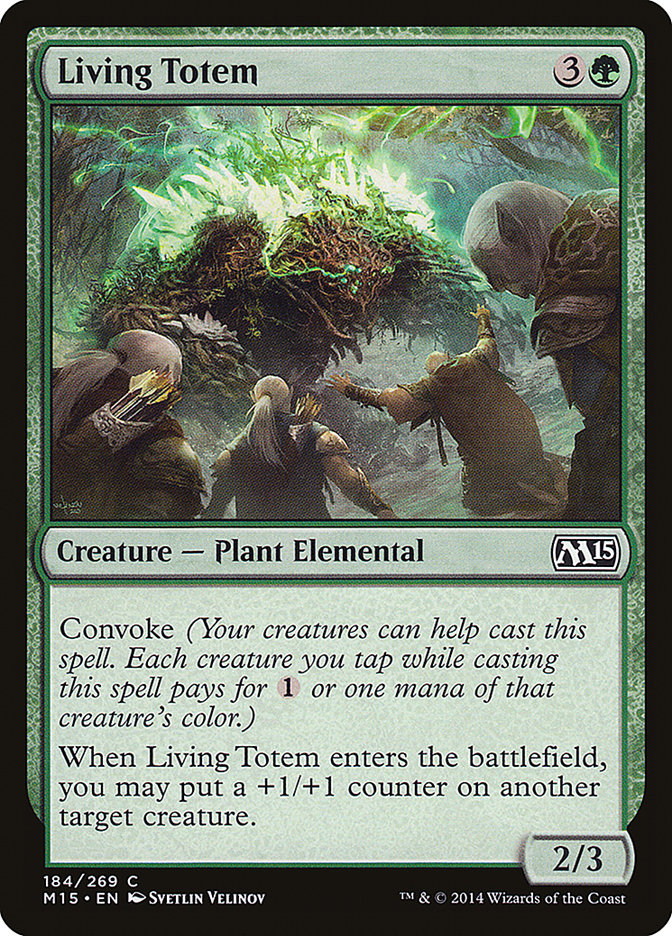 Living Totem – Common Magic: The Gathering card from Magic 2015 (#184)