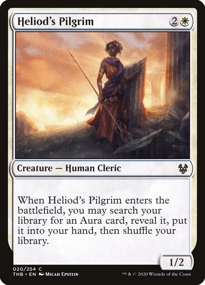 Heliod's Pilgrim – Common Magic: The Gathering card from Theros Beyond Death (#20)