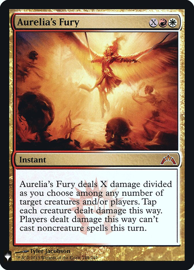 Aurelia's Fury – Mythic Magic: The Gathering card from The List (#GTC-144)