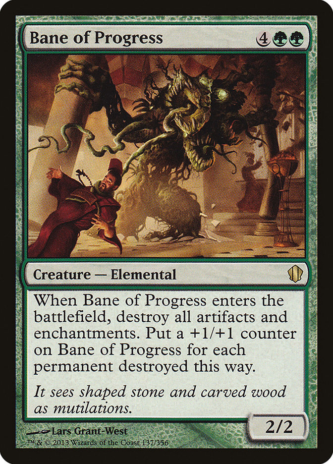 Bane of Progress – Rare Magic: The Gathering card from Commander 2013 (#137)