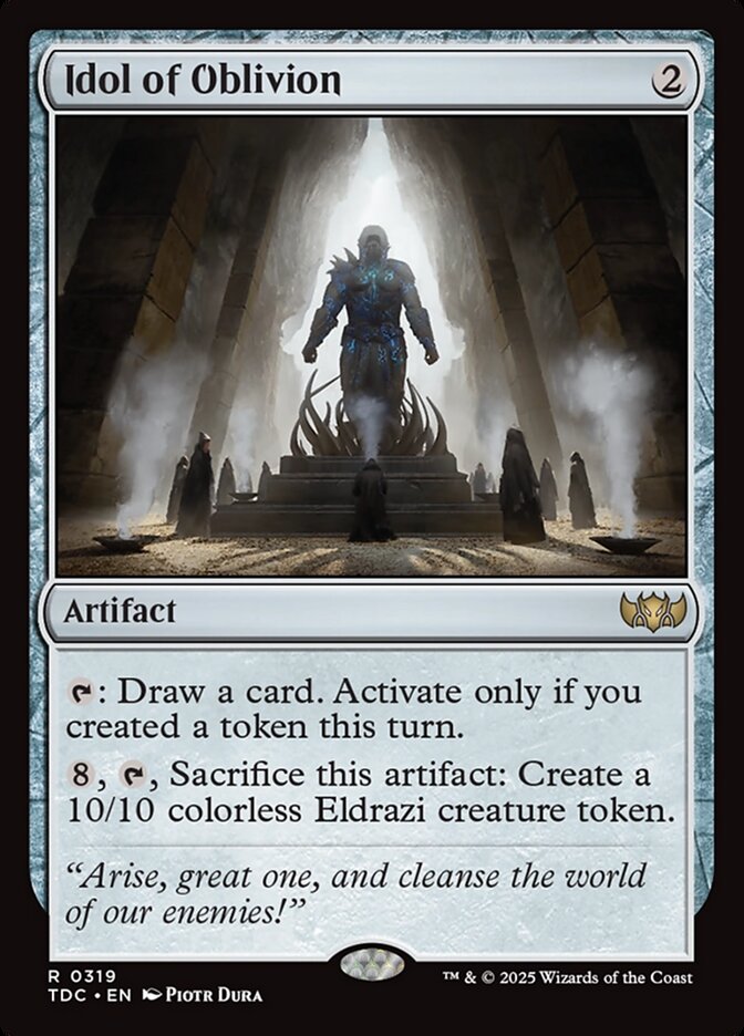 Idol of Oblivion – Rare Magic: The Gathering card from Tarkir: Dragonstorm Commander (#319)