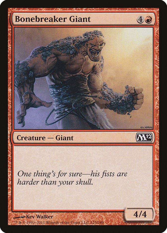 Bonebreaker Giant – Common Magic: The Gathering card from Magic 2012 (#123)