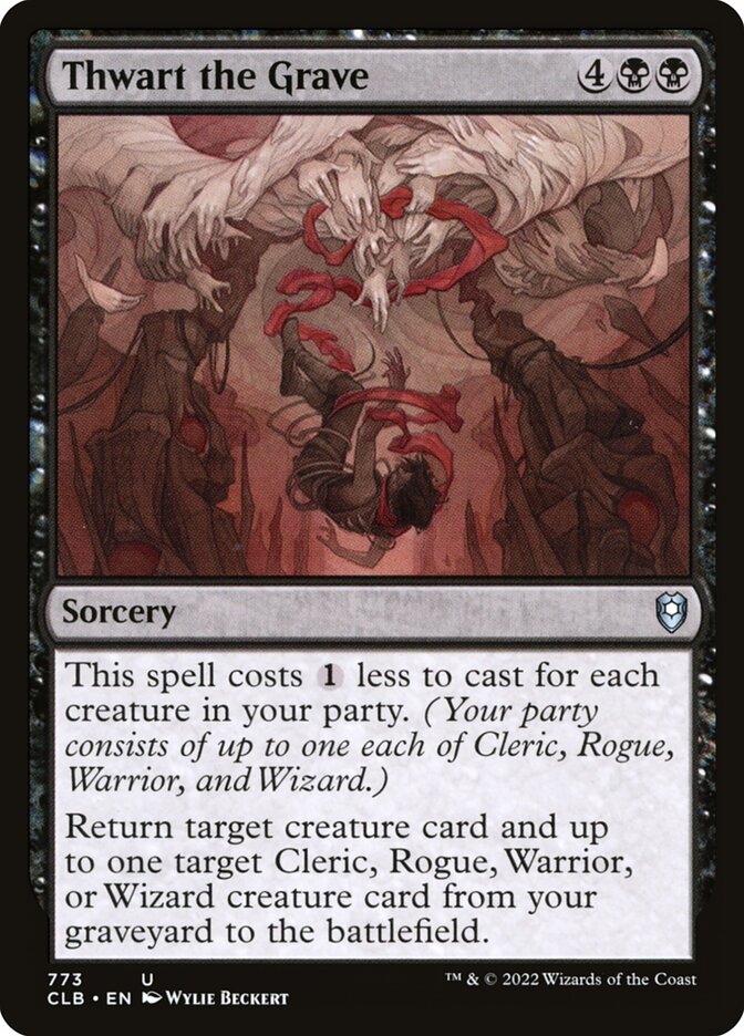 Thwart the Grave – Uncommon Magic: The Gathering card from Commander Legends: Battle for Baldur's Gate (#773)