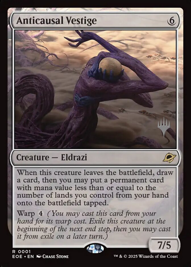 Anticausal Vestige – Rare Magic: The Gathering card from Edge of Eternities Promos (#1p)