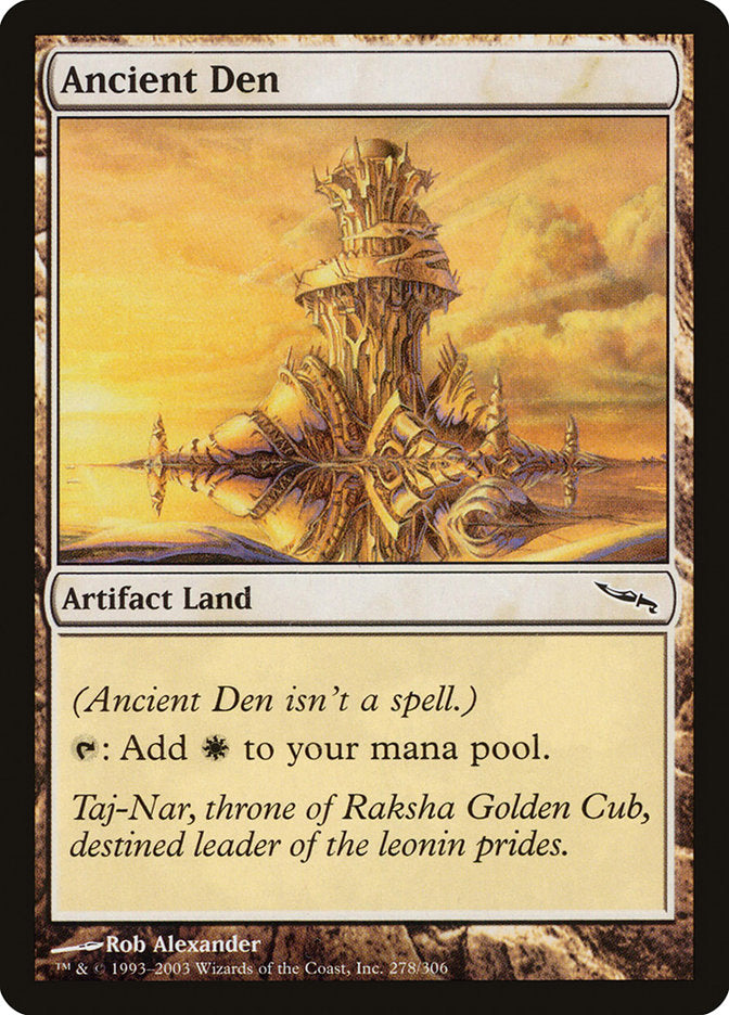 Ancient Den – Common Magic: The Gathering card from Mirrodin (#278)