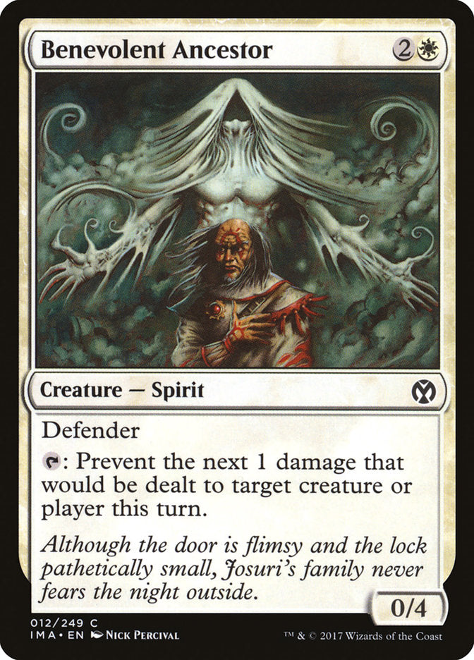 Benevolent Ancestor – Common Magic: The Gathering card from Iconic Masters (#12)