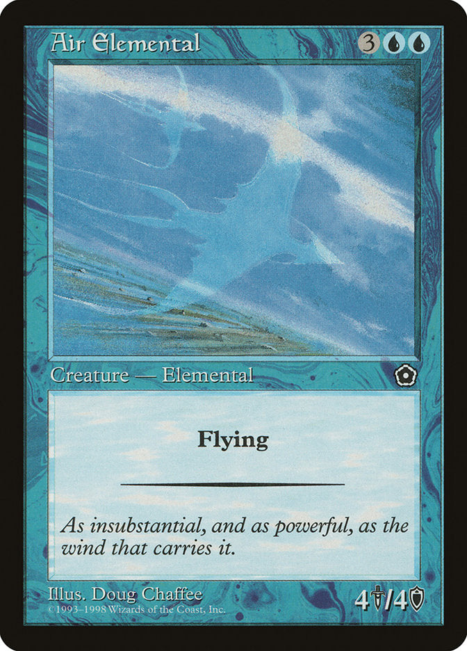 Air Elemental – Uncommon Magic: The Gathering card from Portal Second Age (#31)