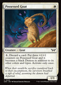 Possessed Goat – Common Magic: The Gathering card from Duskmourn: House of Horror (#25)