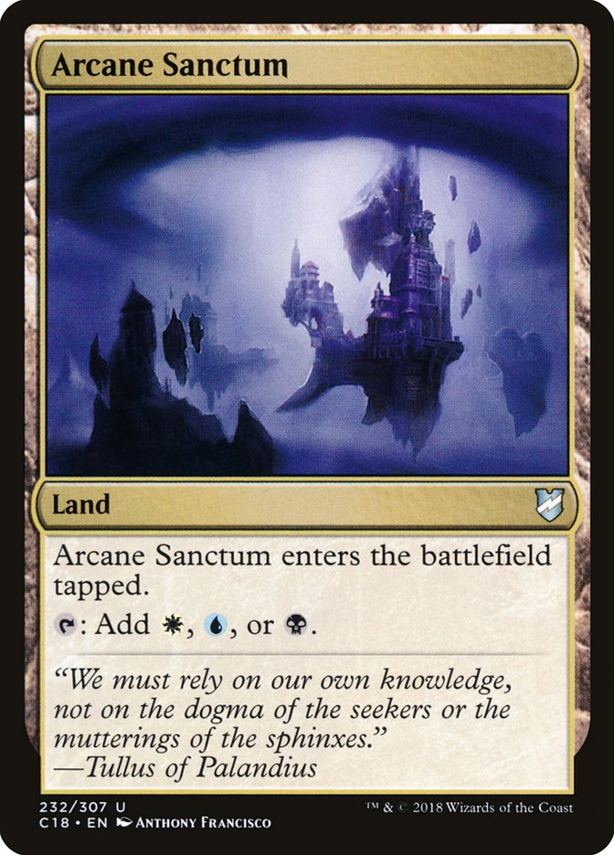 Arcane Sanctum – Uncommon Magic: The Gathering card from Commander 2018 (#232)
