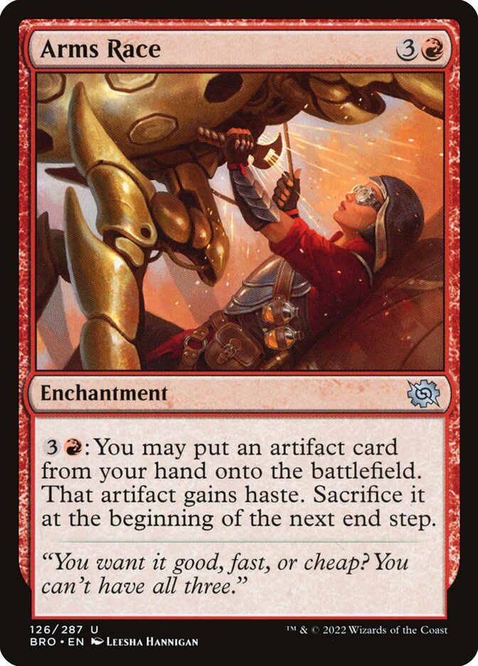 Arms Race – Uncommon Magic: The Gathering card from The Brothers' War (#126)