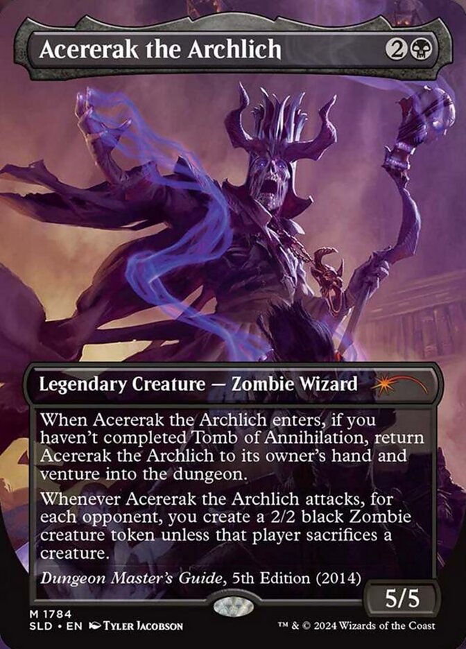 Acererak the Archlich – Mythic Magic: The Gathering card from Secret Lair Drop (#1784)