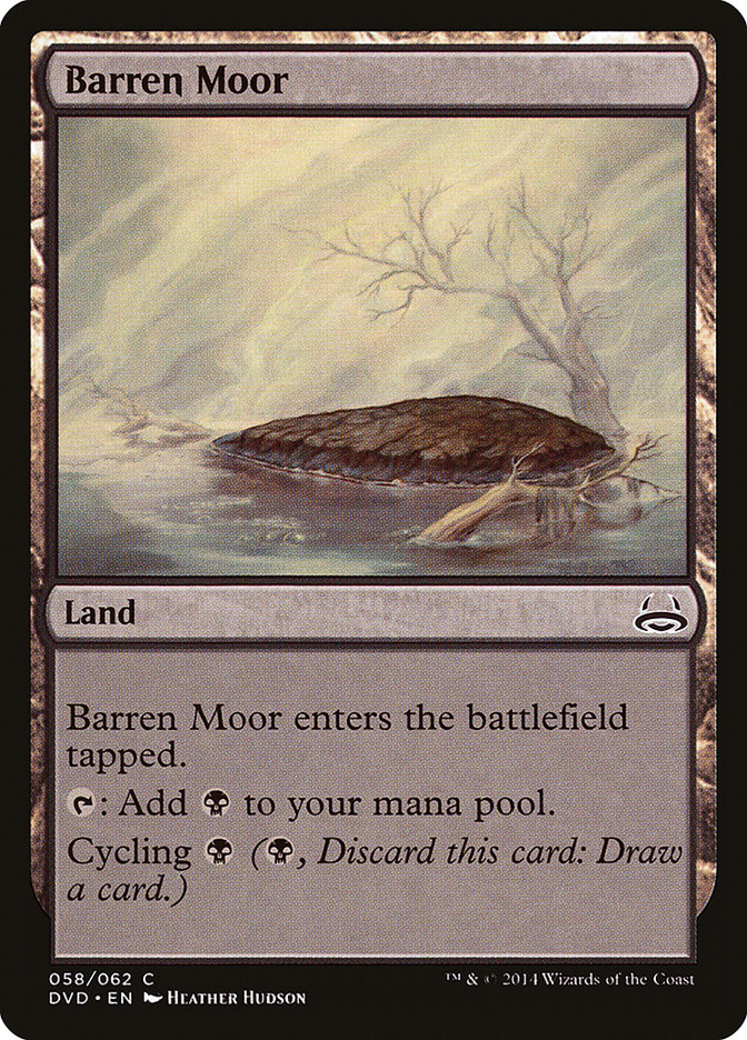Barren Moor – Common Magic: The Gathering card from Duel Decks Anthology: Divine vs. Demonic (#58)