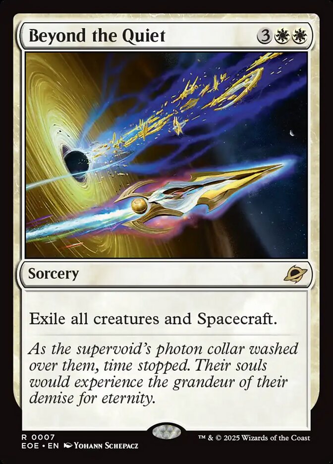 Beyond the Quiet – Rare Magic: The Gathering card from Edge of Eternities (#7)