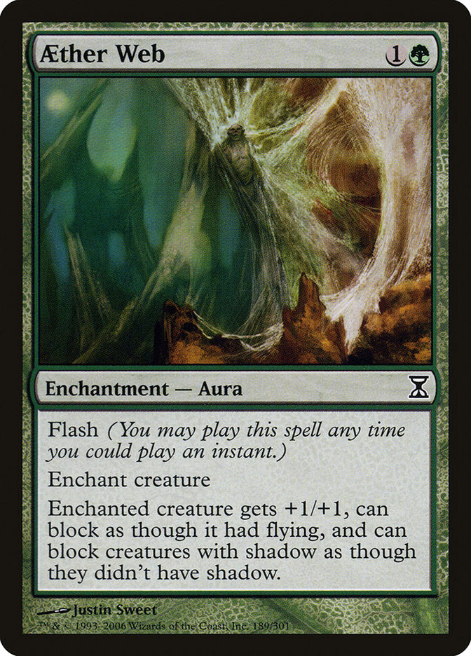 Aether Web – Common Magic: The Gathering card from Time Spiral (#189)