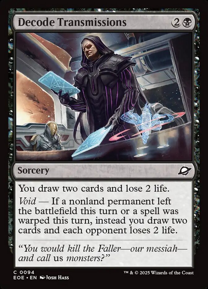 Decode Transmissions – Common Magic: The Gathering card from Edge of Eternities (#94)