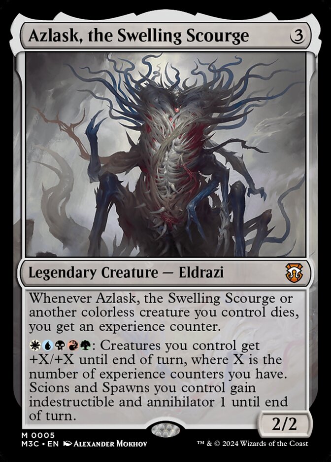 Azlask, the Swelling Scourge – Mythic Magic: The Gathering card from Modern Horizons 3 Commander (#5)