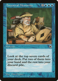 Ancestral Memories – Rare Magic: The Gathering card from Portal (#40)