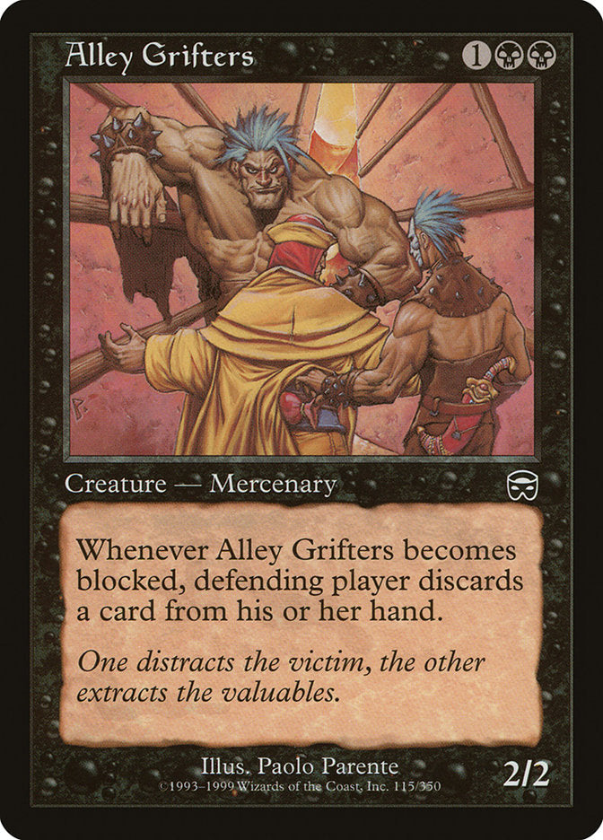 Alley Grifters – Common Magic: The Gathering card from Mercadian Masques (#115)