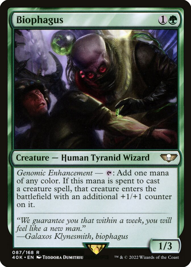 Biophagus – Rare Magic: The Gathering card from Warhammer 40,000 Commander (#87)