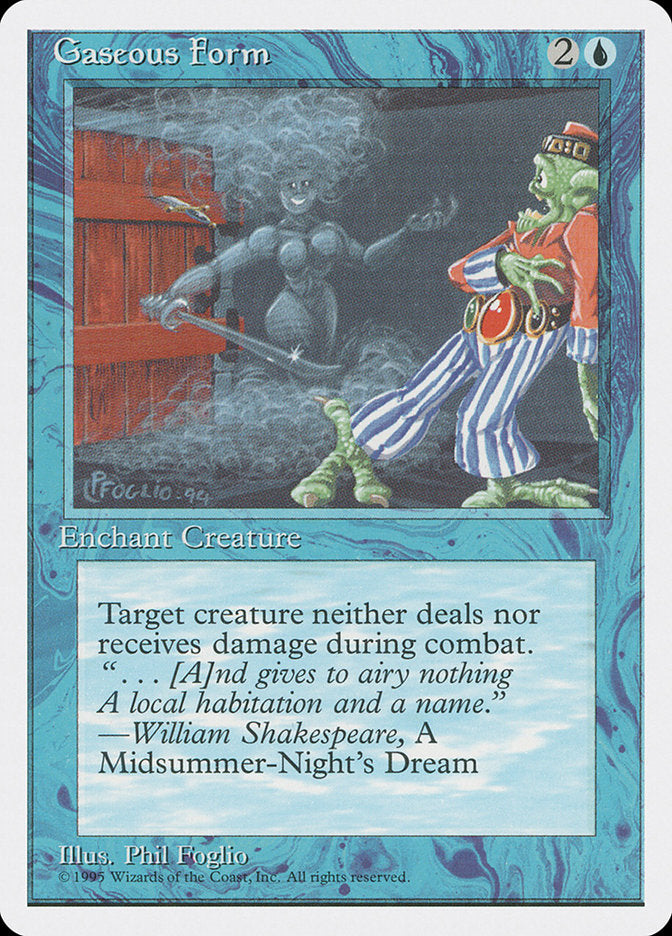Gaseous Form – Common Magic: The Gathering card from Fourth Edition (#74)