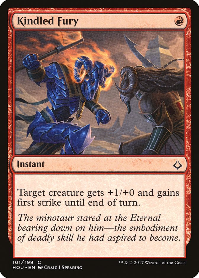Kindled Fury – Common Magic: The Gathering card from Hour of Devastation (#101)