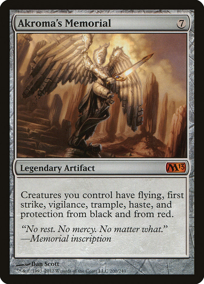 Akroma's Memorial – Mythic Magic: The Gathering card from Magic 2013 (#200)