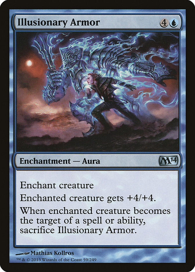 Illusionary Armor – Uncommon Magic: The Gathering card from Magic 2014 (#59)