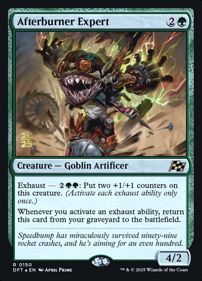 Afterburner Expert – Rare Magic: The Gathering card from Aetherdrift Promos (#150s)