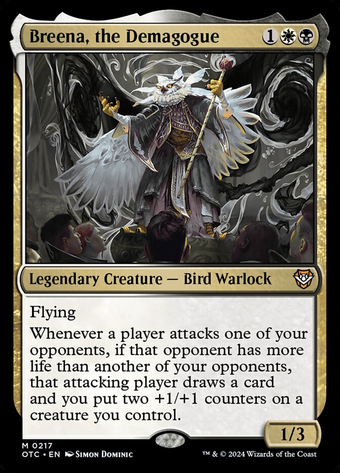 Breena, the Demagogue – Mythic Magic: The Gathering card from Outlaws of Thunder Junction Commander (#217)