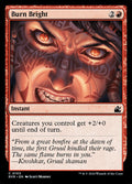 Burn Bright – Common Magic: The Gathering card from Ravnica Remastered (#103)