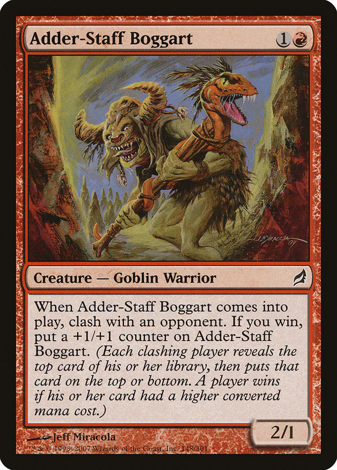 Adder-Staff Boggart – Common Magic: The Gathering card from Lorwyn (#148)
