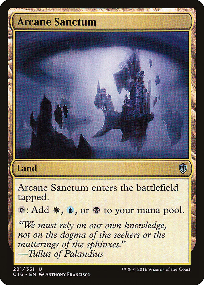 Arcane Sanctum – Uncommon Magic: The Gathering card from Commander 2016 (#281)