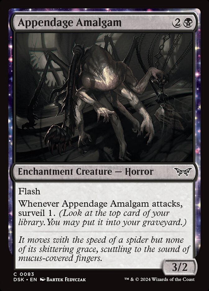 Appendage Amalgam – Common Magic: The Gathering card from Duskmourn: House of Horror (#83)