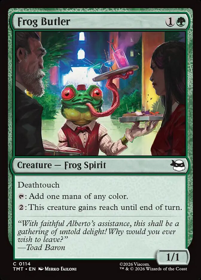 Frog Butler – Common Magic: The Gathering card from Teenage Mutant Ninja Turtles (#114)