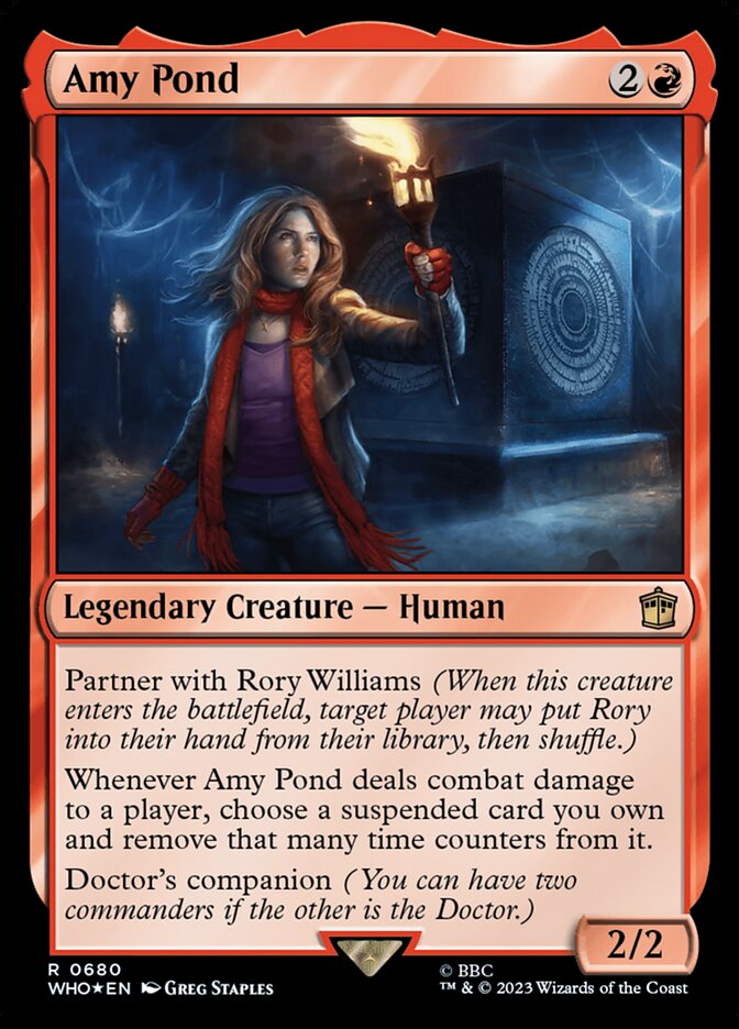 Amy Pond – Rare Magic: The Gathering card from Doctor Who (#680)