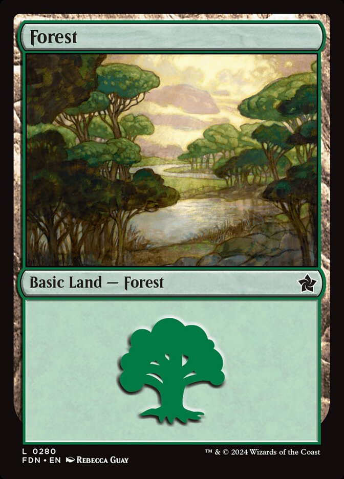 Forest – Common Magic: The Gathering card from Foundations (#280)