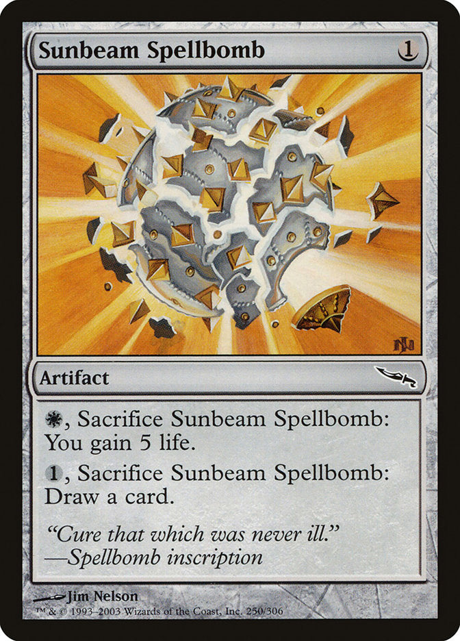 Sunbeam Spellbomb – Common Magic: The Gathering card from Mirrodin (#250)