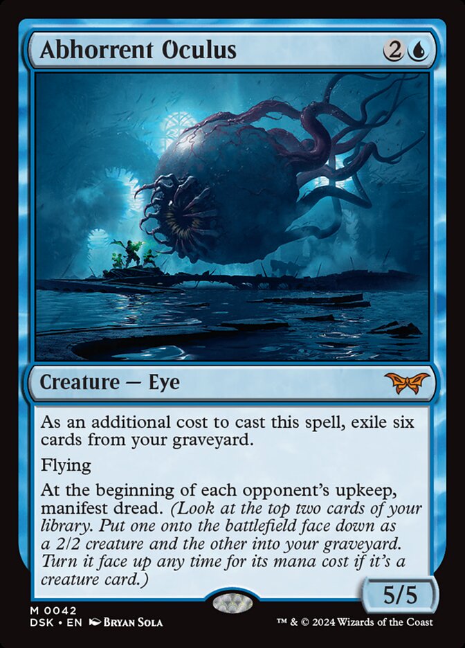 Abhorrent Oculus – Mythic Magic: The Gathering card from Duskmourn: House of Horror (#42)