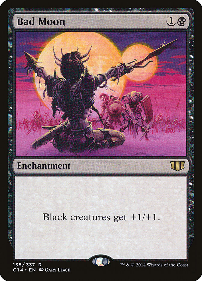 Bad Moon – Rare Magic: The Gathering card from Commander 2014 (#135)