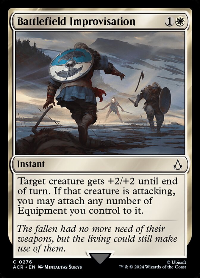 Battlefield Improvisation – Common Magic: The Gathering card from Assassin's Creed (#276)