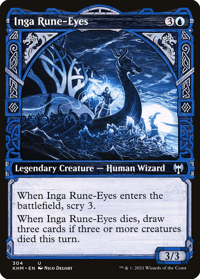 Inga Rune-Eyes – Uncommon Magic: The Gathering card from Kaldheim (#304)