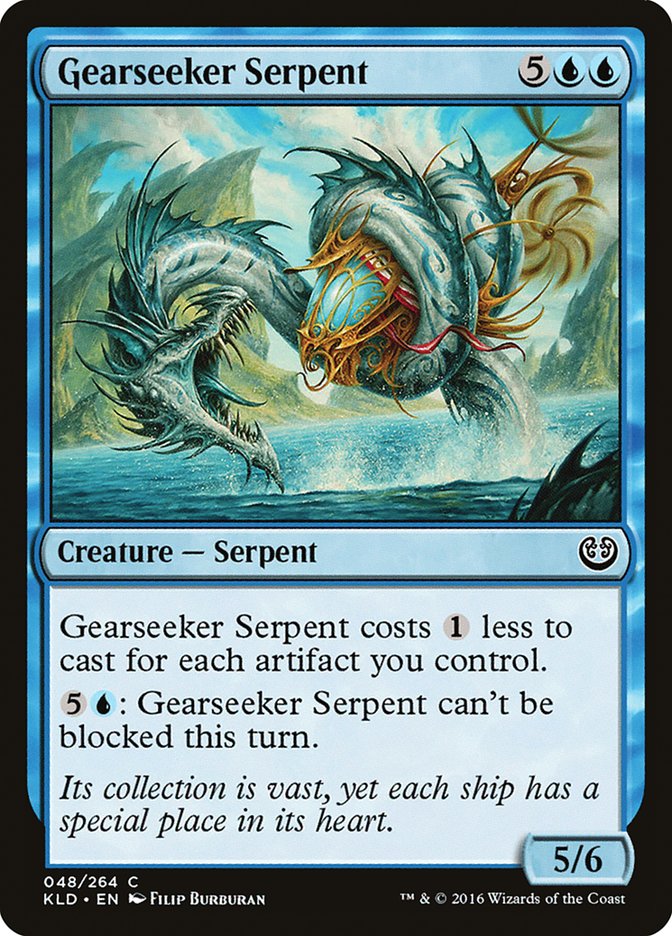 Gearseeker Serpent – Common Magic: The Gathering card from Kaladesh (#48)